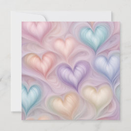 Tarjeta Festiva Gossamer Hearts