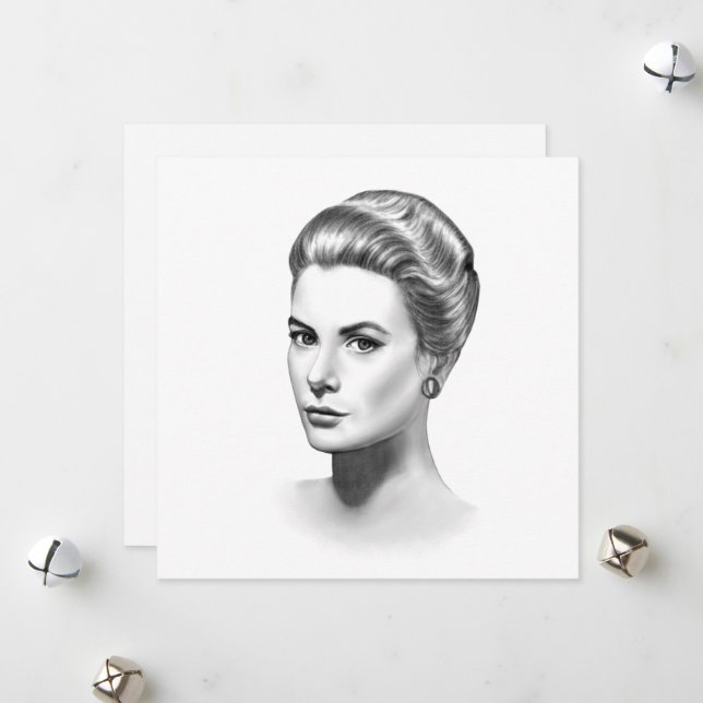 Tarjeta Festiva Grace Kelly (Anverso/Reverso In Situ)