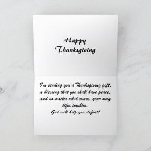TARJETA FESTIVA GRACIAS A LAS BENDICIONES DE LA CARTA MILES