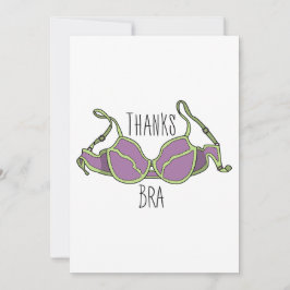 Tarjeta Festiva Gracias Bra