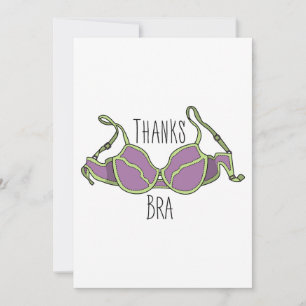 Tarjeta Festiva Gracias Bra