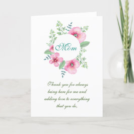 Tarjeta Festiva Gracias, Día de la Madre