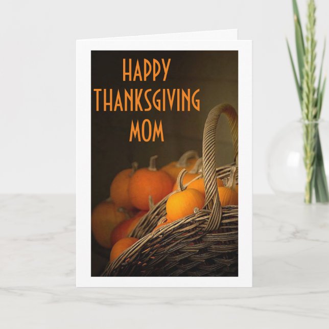 TARJETA FESTIVA GRACIAS FELICES A LA MADRE DE SU FAMILIA (U OTRA) (Anverso)