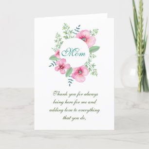 Tarjeta Festiva Gracias Mamá Día de la Madre