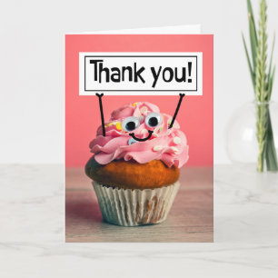 Tarjeta Festiva Gracias Por Cualquiera Que Tenga Un Rótulo Feliz D