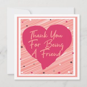 Tarjeta Festiva Gracias Por Ser Un Amigo De Galentines Day Gracios