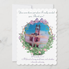 Tarjeta Festiva gracias por ser una escritura amiga