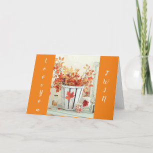 TARJETA FESTIVA GRACIAS POR TI **TWIN** EN GRACIAS