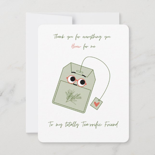 Tarjeta Festiva Gracias por todo lo que haces para mí (Anverso)