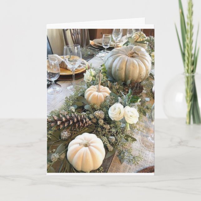 TARJETA FESTIVA GRACIAS POR "USTED" EN GRACIAS (Y TODO EL AÑO) (Anverso)