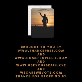 Tarjeta Festiva Gracias Presidente Joe Biden