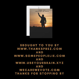 Tarjeta Festiva Gracias Presidente Joe Biden