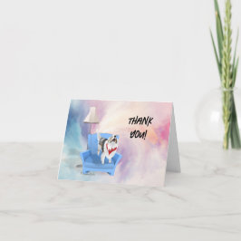 Tarjeta Festiva Gracias Sheltie Dog