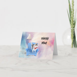 Tarjeta Festiva Gracias Sheltie Dog