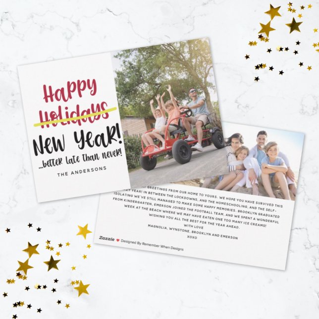 Tarjeta Festiva Graciosa foto de Año Nuevo Feliz (Subido por el creador)