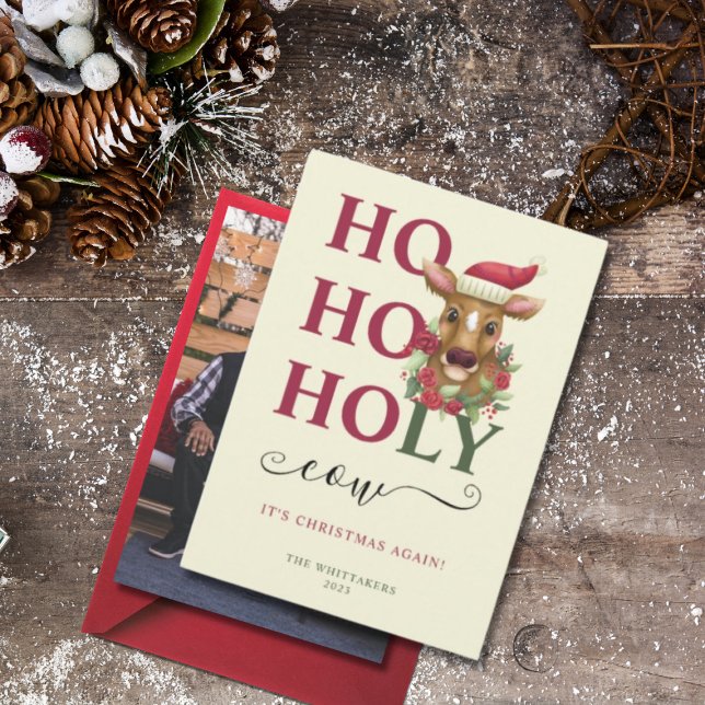 Tarjeta Festiva Graciosa foto de Navidades de vacas sagradas (Subido por el creador)