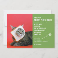 Graciosa máscara de pan para gato Navidades Estúpi