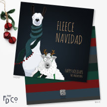 Graciosa Moda corta Quirky "Fleece Navidad" Pun