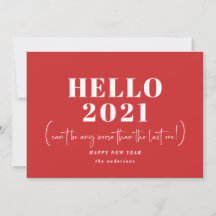 Graciosa tipografía moderna hola año nuevo