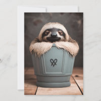 Gracioso Baño Decoración Pared Art Sloth
