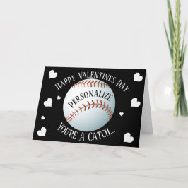 Tarjeta Festiva Gracioso béisbol, eres un buen San Valentín