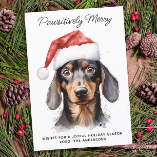 Tarjeta Festiva Gracioso Covid Face Mask Cuarentena Dog
