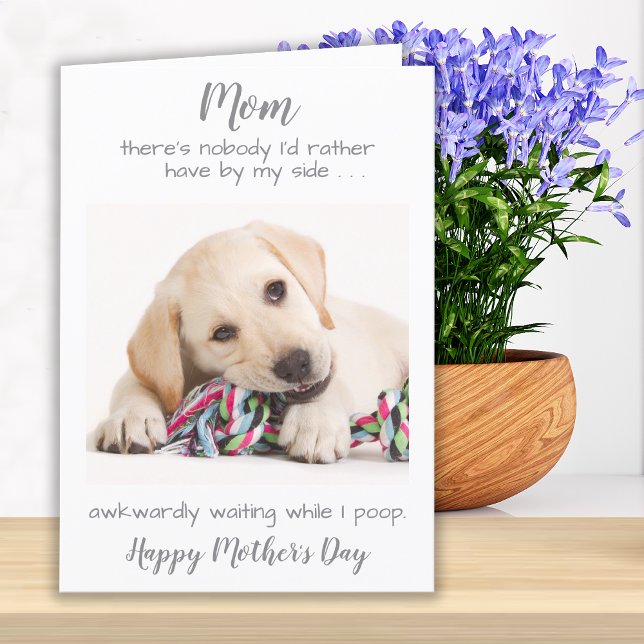 Tarjeta Festiva Gracioso Día de la Madre de fotografía Mascota de  (Subido por el creador)