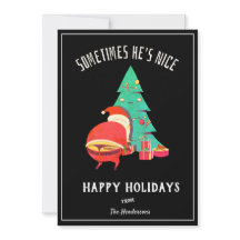 Gracioso Felices Fiestas Saludando a la traviesa S