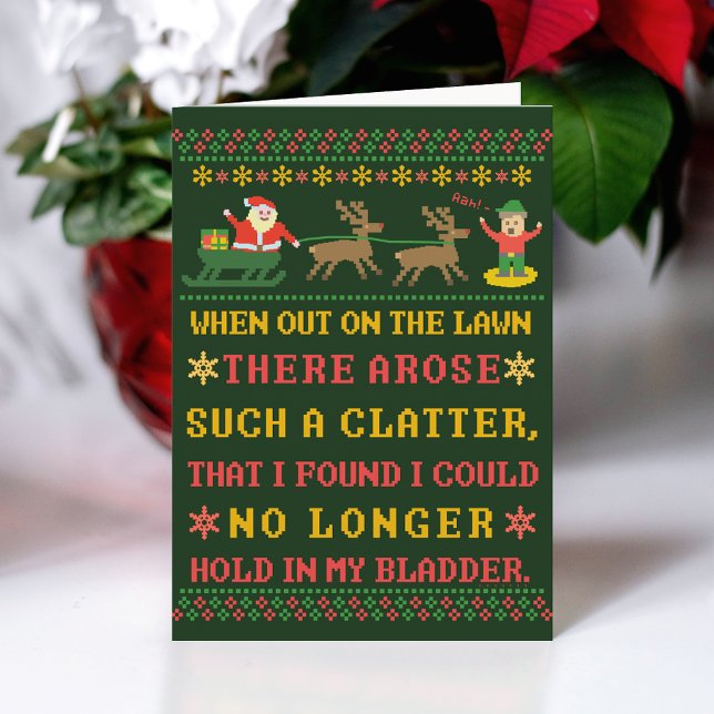 Tarjeta Festiva Gracioso fue la noche antes que los Navidades se d (Subido por el creador)