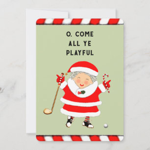 Tarjeta Festiva Gracioso Golf