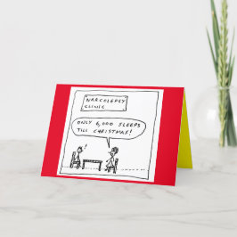 Tarjeta Festiva Gracioso Narcolepsy Navidades Personalizado Chiste