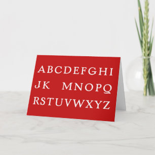 Tarjeta Festiva Gracioso "No L" (Noel) para Navidades Chiste Códig