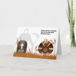 Tarjeta Festiva Gracioso paro a Tom el Día de Acción de Gracias de