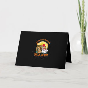 Tarjeta Festiva Gracioso regalo de disfraz de pollo y cabra de Hal