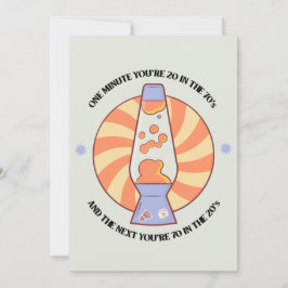 Tarjeta Festiva Gracioso Retro 70