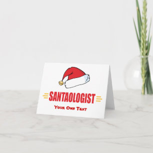 Tarjeta Festiva Gracioso Santa Hat