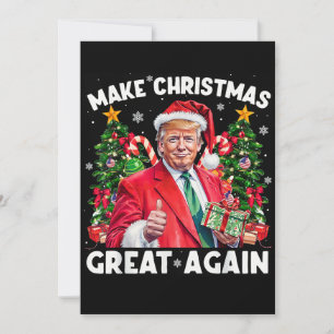Tarjeta Festiva Gracioso Santa Trump   Hacer a los Navidades grand