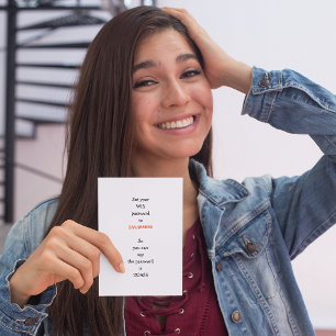 Tarjeta Festiva Gracioso Wifi Contraseña Idea Cita Humor Chiste