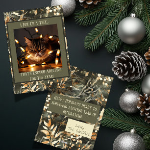 Tarjeta Festiva Graciosos Navidades Grumpy para los amantes del ga