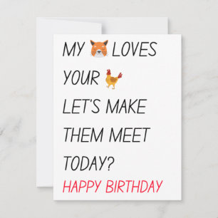 Tarjeta Festiva Graciosos y sucios regalos de cumpleaños felices