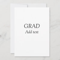 Grad simple minimalista graduación elegante modern