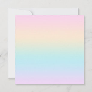 Tarjeta Festiva Gradiente de color Pastel