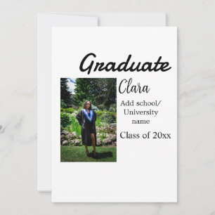 Tarjeta Festiva Graduación añadir clase de nombre de 20xx congrats