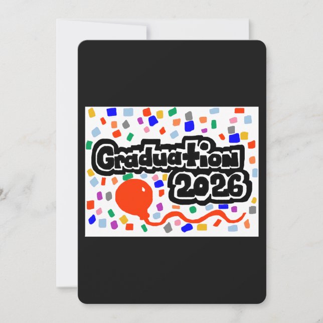 Tarjeta Festiva Graduation 2026  (Anverso)
