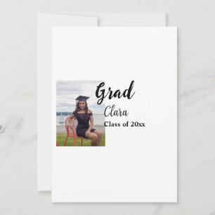 Tarjeta Festiva Graduation add name class of 20xx congrats add pho