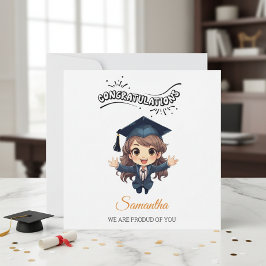 Tarjeta Festiva Graduation Congratulations Card with Illustration