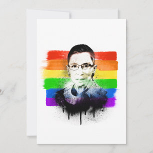 Tarjeta Festiva Graffiti de la bandera del Orgullo RBG