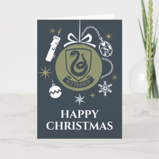 Tarjeta Festiva Gráfica en baudible de vacaciones SLYTHERIN™