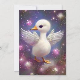 Tarjeta Festiva Gráfico de cisne bebé súper lindo