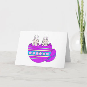 Tarjeta Festiva Gráfico de los gemelos de Pascua